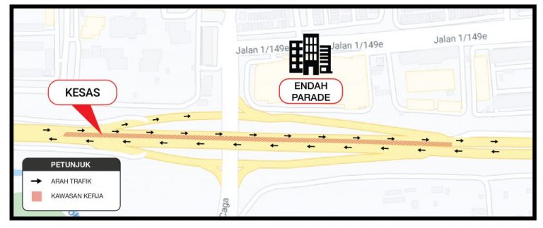 Aktiviti Kerja Kerja Pemasangan Penutup Besi Penutupan Sementara